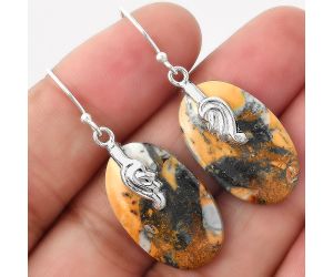 Maligano Jasper Earrings SDE86844 E-1137, 15x24 mm