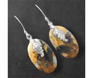 Maligano Jasper Earrings SDE86844 E-1137, 15x24 mm