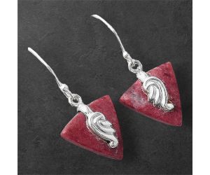 Pink Thulite Earrings SDE86845 E-1137, 16x16 mm