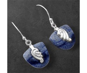 Dumortierite Quartz Earrings SDE86855 E-1137, 14x15 mm