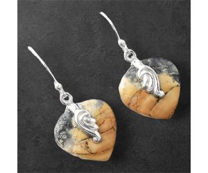 Maligano Jasper Earrings SDE86862 E-1137, 17x18 mm