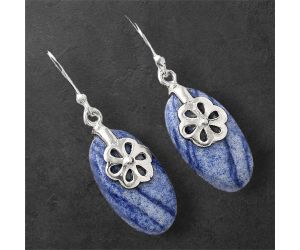 Dumortierite Quartz Earrings SDE86876 E-1137, 11x20 mm