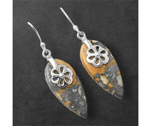 Maligano Jasper Earrings SDE86883 E-1137, 12x26 mm