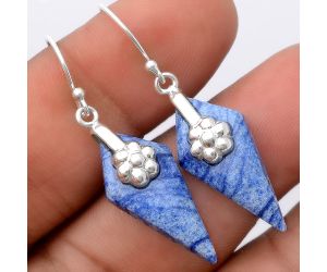 Dumortierite Quartz Earrings SDE86903 E-1137, 12x26 mm