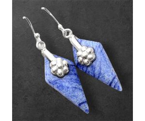 Dumortierite Quartz Earrings SDE86903 E-1137, 12x26 mm