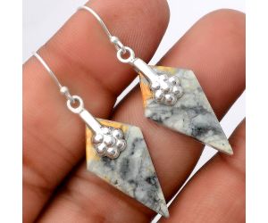 Maligano Jasper Earrings SDE86921 E-1137, 14x27 mm