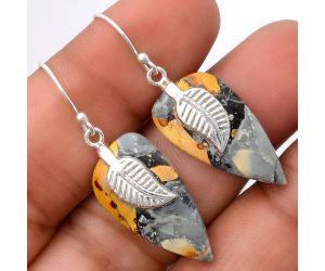 Maligano Jasper Earrings SDE86952 E-1137, 13x26 mm