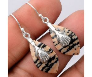 Russian Honey Dendrite Opal Earrings SDE86963 E-1137, 12x22 mm