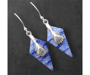 Dumortierite Quartz Earrings SDE86964 E-1137, 13x25 mm