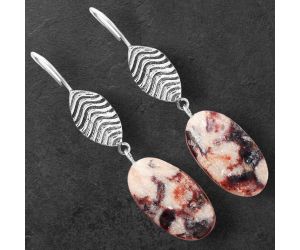 Indian Blanket Jasper Earrings SDE87037 E-1203, 12x21 mm