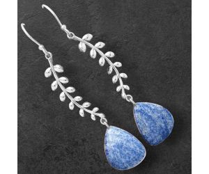 Dumortierite Quartz Earrings SDE87073 E-1238, 14x17 mm