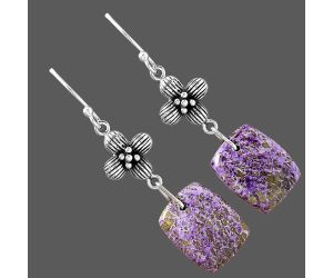 Purpurite Earrings SDE87093 E-1237, 11x14 mm