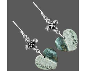 Larsonite Jasper Earrings SDE87099 E-1237, 16x17 mm