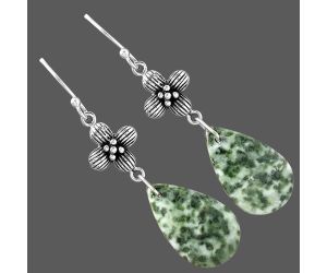 Dioptase Earrings SDE87106 E-1237, 13x22 mm