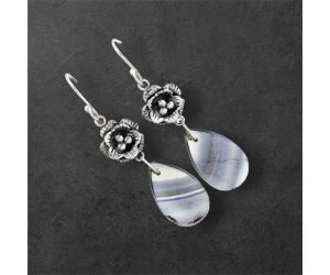 Multi Fluorite Earrings SDE87126 E-1237, 13x22 mm
