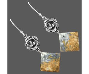 Maligano Jasper Earrings SDE87140 E-1237, 14x14 mm