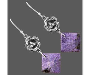 Purpurite Earrings SDE87155 E-1237, 14x14 mm