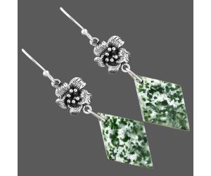 Dioptase Earrings SDE87162 E-1237, 16x24 mm