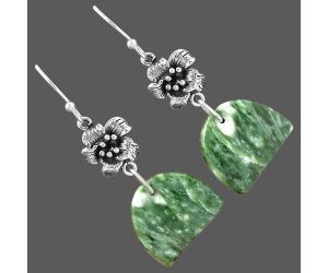 Dioptase Earrings SDE87167 E-1237, 14x17 mm