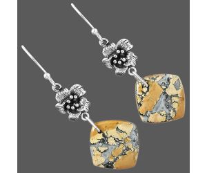 Maligano Jasper Earrings SDE87171 E-1237, 14x14 mm