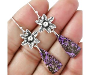 Purpurite Earrings SDE87188 E-1237, 10x21 mm