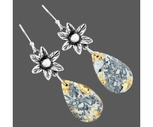 Maligano Jasper Earrings SDE87189 E-1237, 13x22 mm