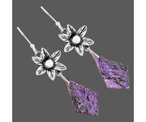 Purpurite Earrings SDE87209 E-1237, 13x22 mm