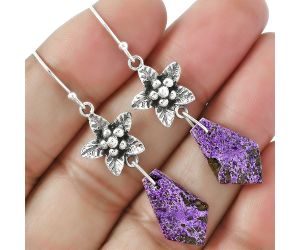 Purpurite Earrings SDE87233 E-1237, 11x18 mm