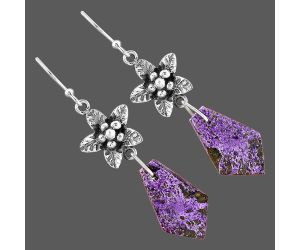 Purpurite Earrings SDE87233 E-1237, 11x18 mm