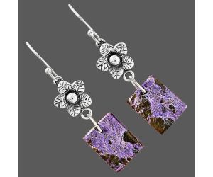 Purpurite Earrings SDE87256 E-1237, 10x14 mm