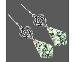 Dioptase Earrings SDE87293 E-1237, 15x22 mm