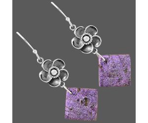 Purpurite Earrings SDE87311 E-1237, 14x14 mm