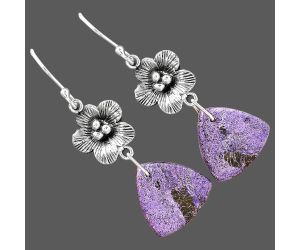 Purpurite Earrings SDE87350 E-1237, 17x17 mm