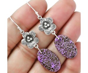 Purpurite Earrings SDE87358 E-1237, 13x21 mm