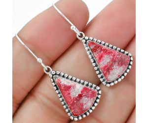 Pink Thulite Earrings SDE87396 E-1229, 12x17 mm