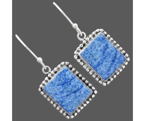 Dumortierite Quartz Earrings SDE87398 E-1229, 11x13 mm