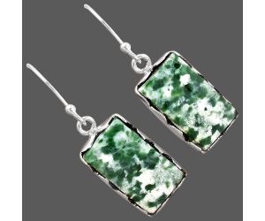 Dioptase Earrings SDE87415 E-1113, 10x17 mm