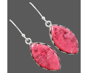 Pink Thulite Earrings SDE87431 E-1113, 11x20 mm