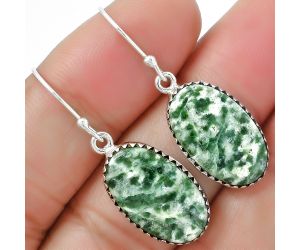 Dioptase Earrings SDE87447 E-1113, 12x18 mm