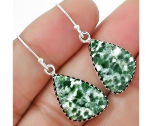 Dioptase Earrings SDE87495 E-1113, 13x19 mm