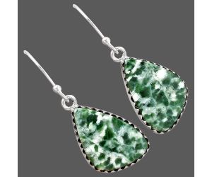 Dioptase Earrings SDE87495 E-1113, 13x19 mm