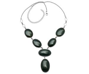 Blood Stone Necklace SDN1853 N-1014, 19x29 mm