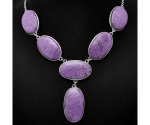 Purpurite Necklace SDN1858 N-1013, 18x32 mm