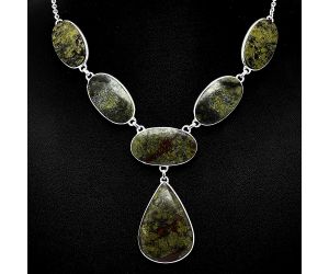 Dragon Blood Stone Necklace SDN1861 N-1013, 22x32 mm