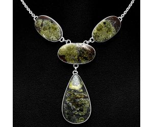 Dragon Blood Stone Necklace SDN1871 N-1013, 19x33 mm