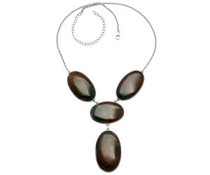 Texas Moss Agate Necklace SDN1872 N-1013, 26x42 mm