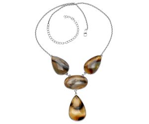Montana Agate Necklace SDN1874 N-1013, 21x32 mm