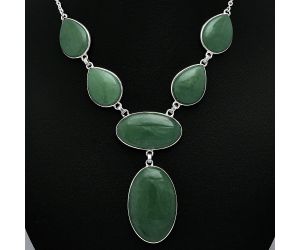 Green Aventurine Necklace SDN2014 N-1013, 22x34 mm