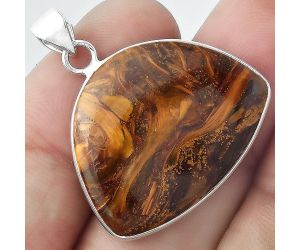 Natural Pietersite - Namibia Pendant SDP100140 P-1001, 22x27 mm