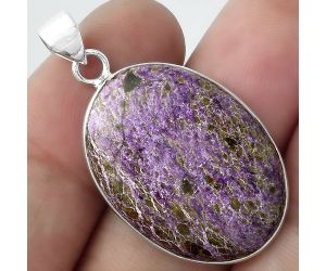 Natural Purpurite - South Africa Pendant SDP100162 P-1001, 20x27 mm